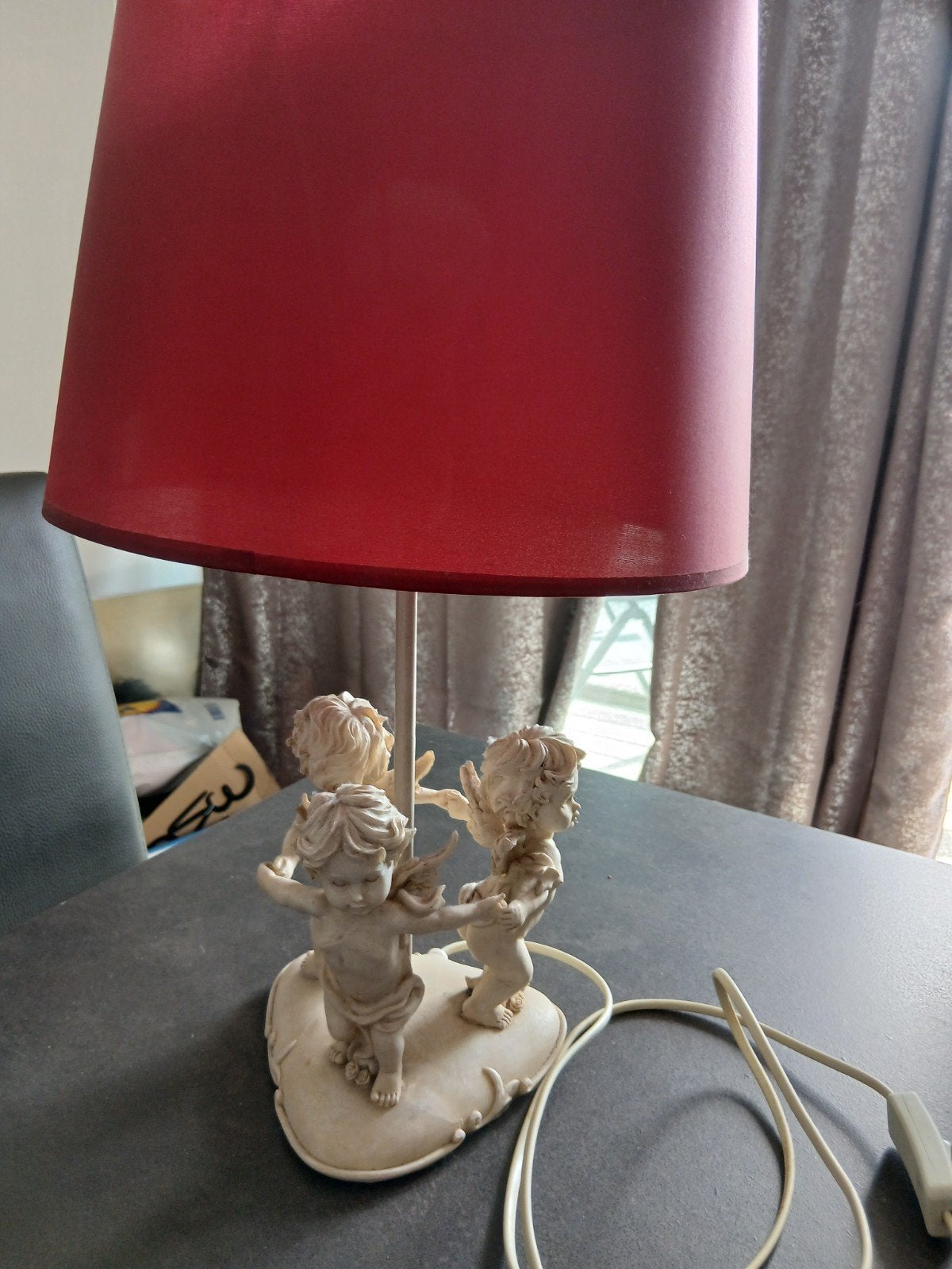 Lampe avec angelots, Enlèvement, Vintage