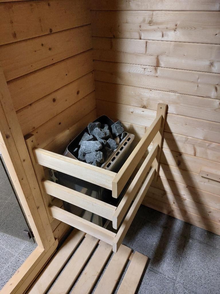 Sauna 2m x 2m, Ophalen, Zo goed als nieuw, Fins of Traditioneel, Complete sauna