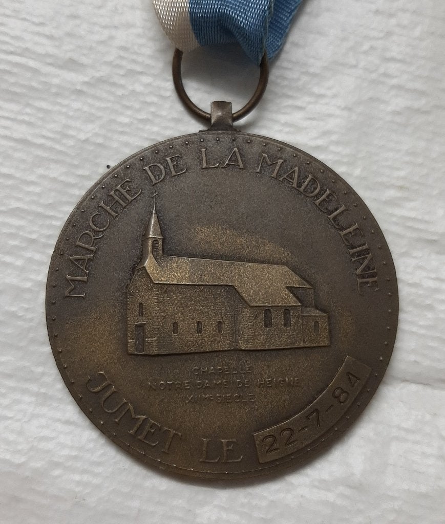 Médaille de la Marche de la Madeleine Jumet 1984, Enlèvement ou Envoi