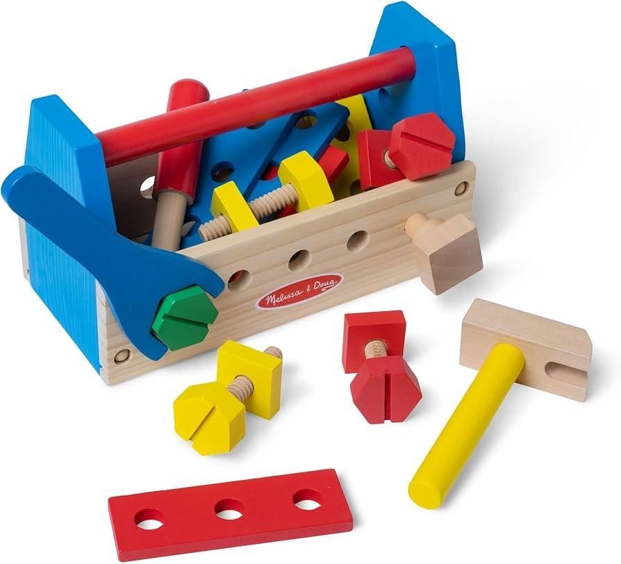 Melissa & Doug Houten gereedschapskist Montessori-speelgoed, Kinderen en Baby's, Speelgoed | Houten speelgoed, Ophalen