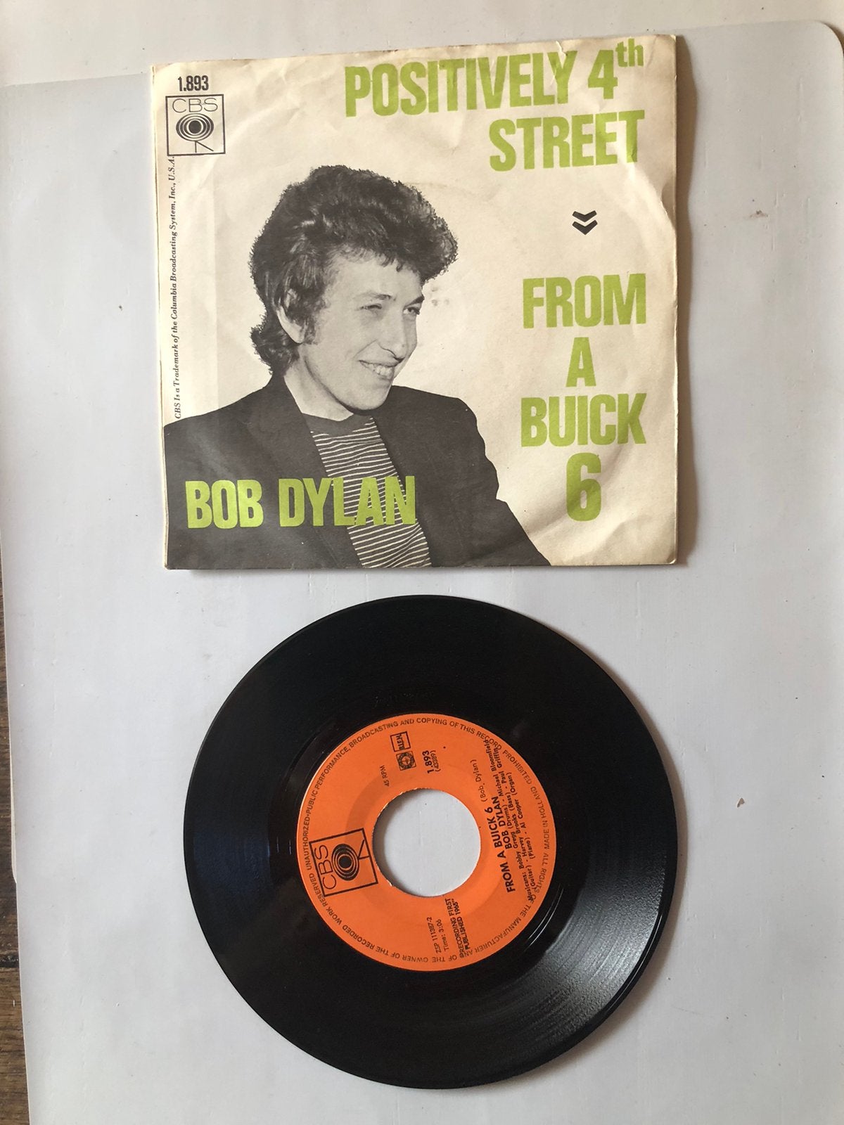 Bob Dylan; positively 4th street ( 1965; NM), Verzenden, Zo goed als nieuw
