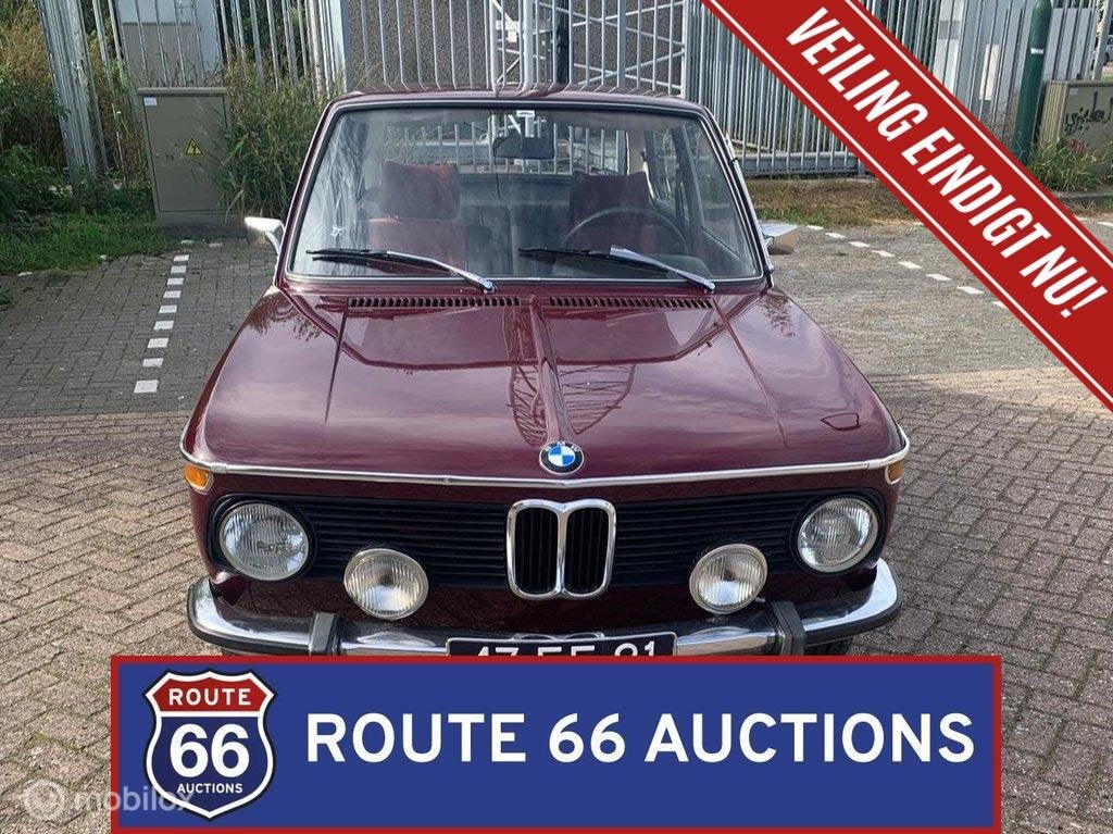 BMW 2002 tii Touring | 1974 | Route 66 Auctions, Auto's, Zwart, Bedrijf, Handgeschakeld, Overige carrosserie