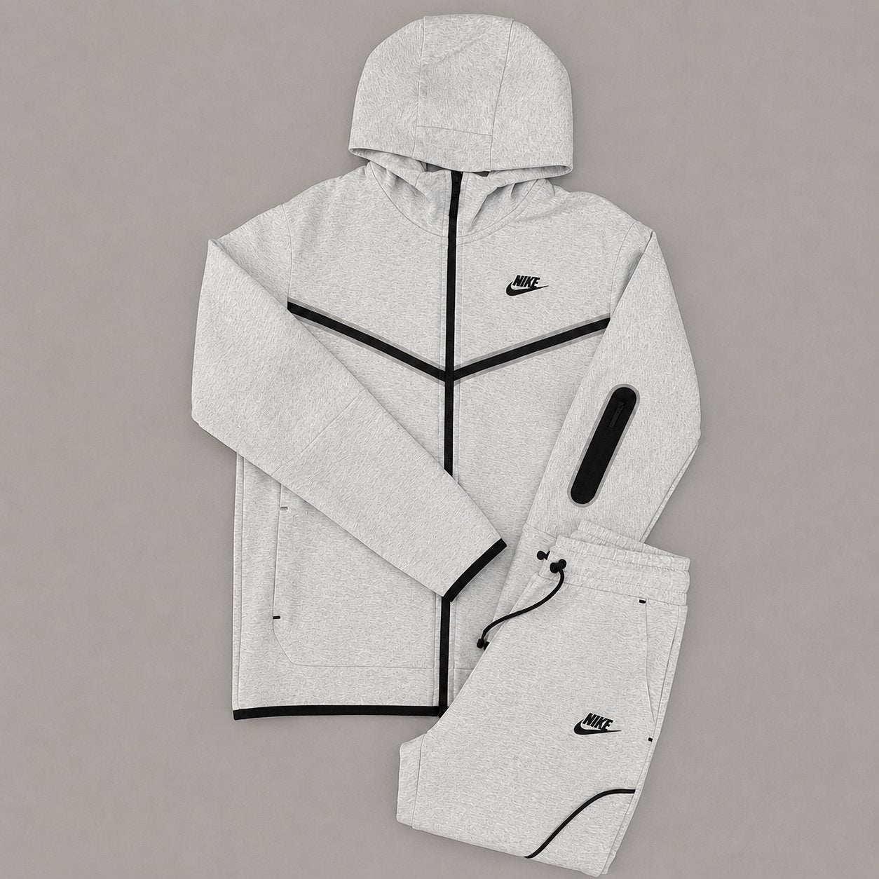 Nike Tech Fleece Set – Wit/Grijs, Kleding | Heren, Verzenden, Nieuw