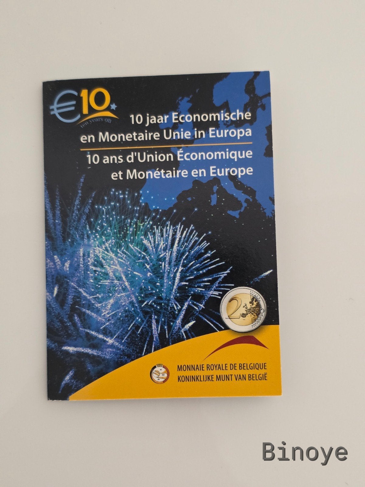 2 Euro Belgique 2009 UEM 10 Ans Grande Coincard BU, Enlèvement ou Envoi, Belgique, 2 euros