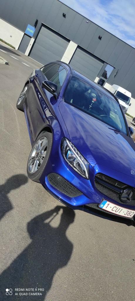 Mercedes C350e Break bleu, Autos, Cuir, Achat, Noir, 5 portes