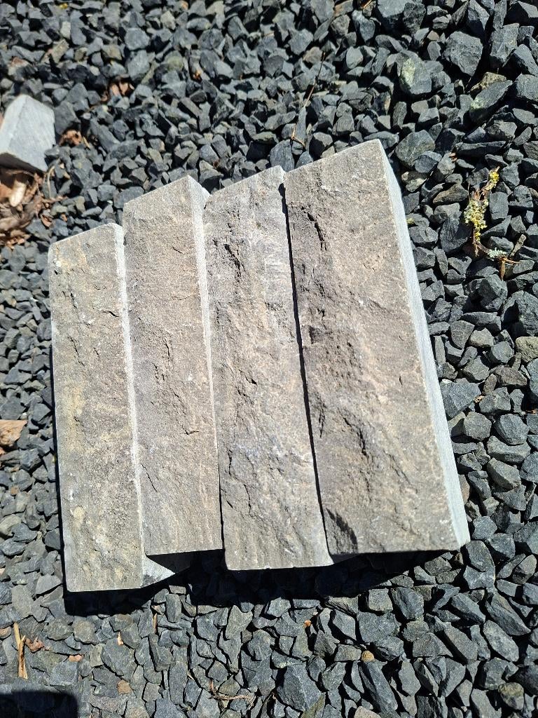 blauwe steen strips gekloven, Doe-het-zelf en Bouw, Overige materialen, Gebruikt, Minder dan 50 cm, Minder dan 5 m²
