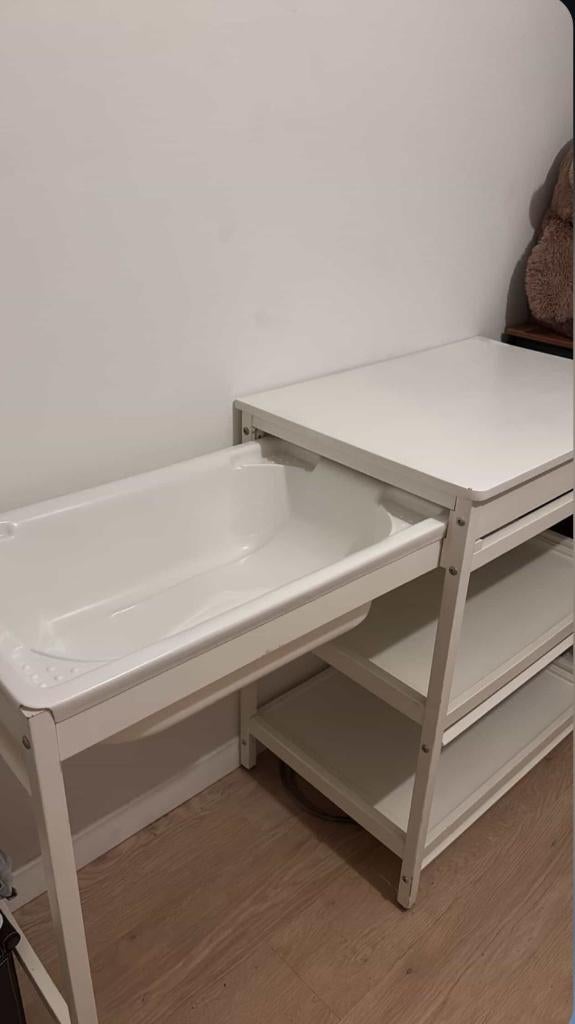 Quax verzorgingstafel met babybad – zeer praktisch 2-in-1, Enlèvement, Comme neuf, Coussin à langer, Autres marques