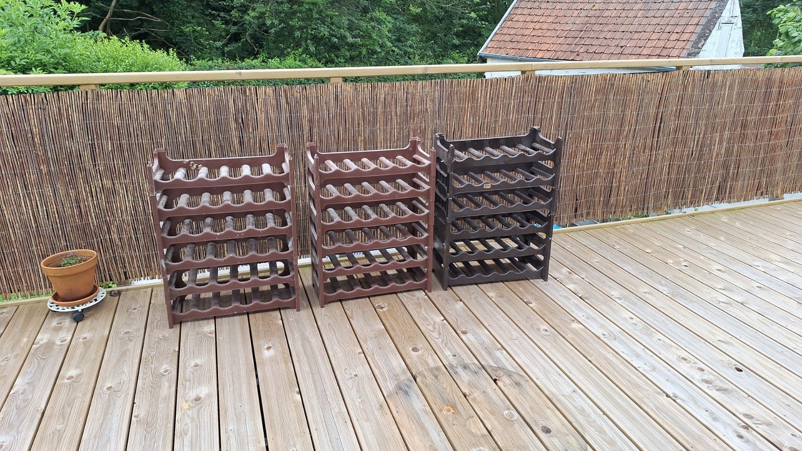 18 casiers empilables porte bouteilles, Collections, Vins