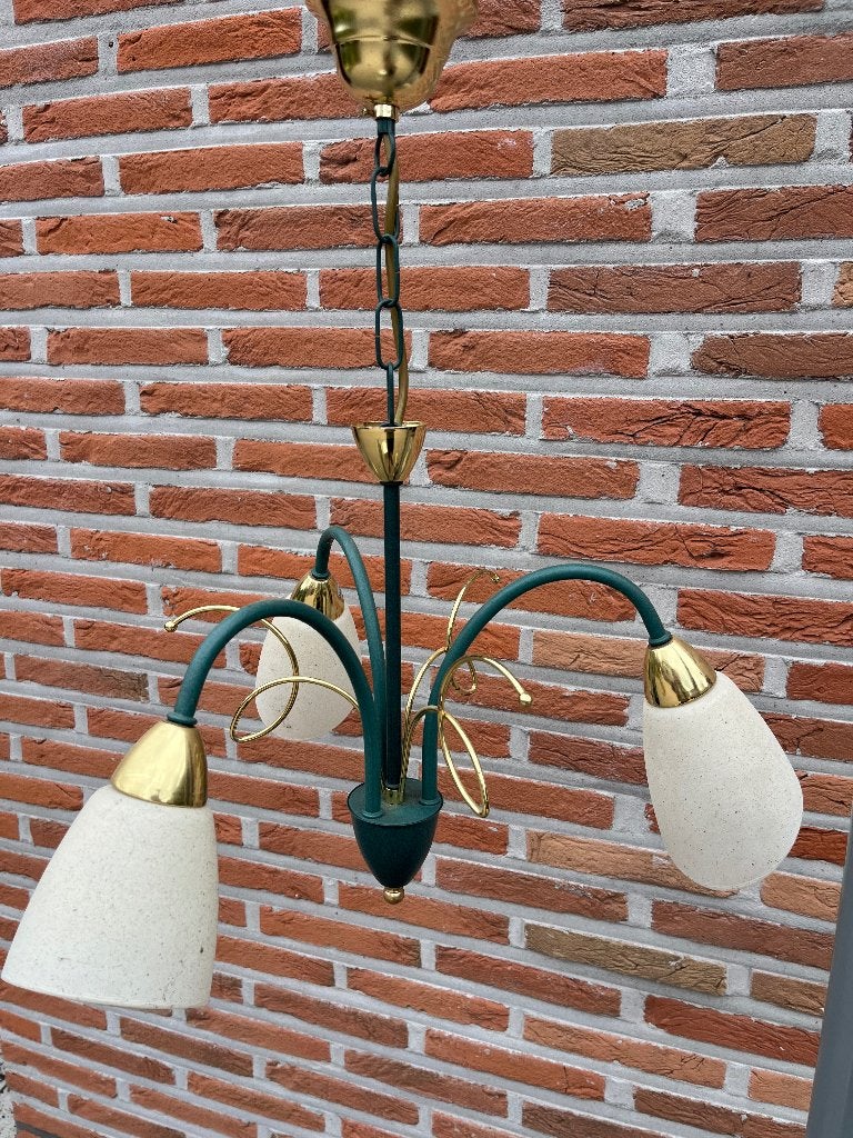 3 armige rustieke luster, Ophalen, Zo goed als nieuw, E14 (klein)