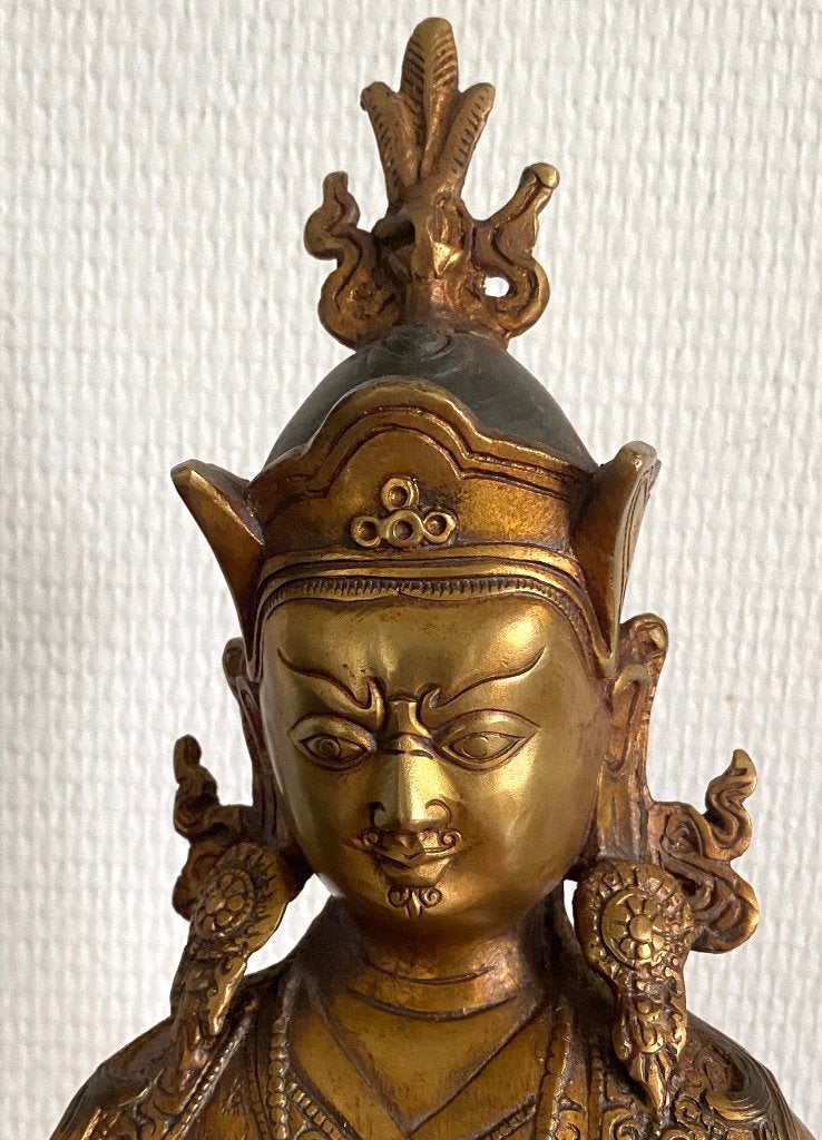 Oude Boeddha Rinpoche in verguld brons, China, jaren 50, Antiek en Kunst, Goud, Overige typen, Ophalen of Verzenden, China