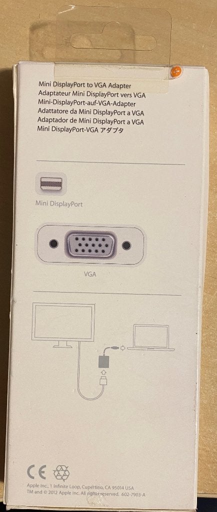 Apple DisplayPort to VGA adapter, Enlèvement, Neuf