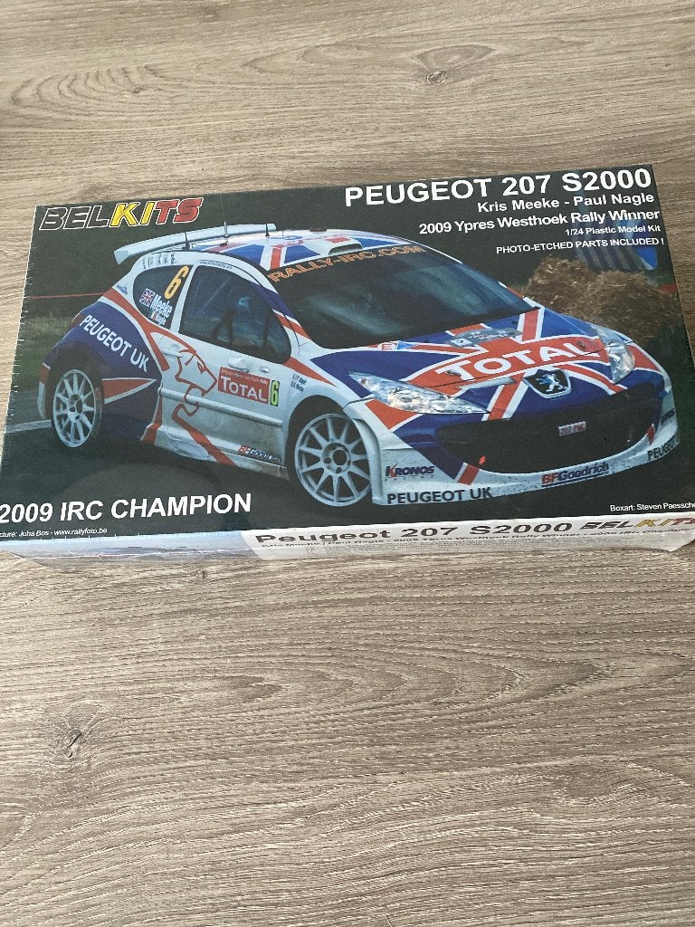 Peugeot 207 Kris Meeke Belkits 1:24, Ophalen of Verzenden, Nieuw, Auto, Overige merken