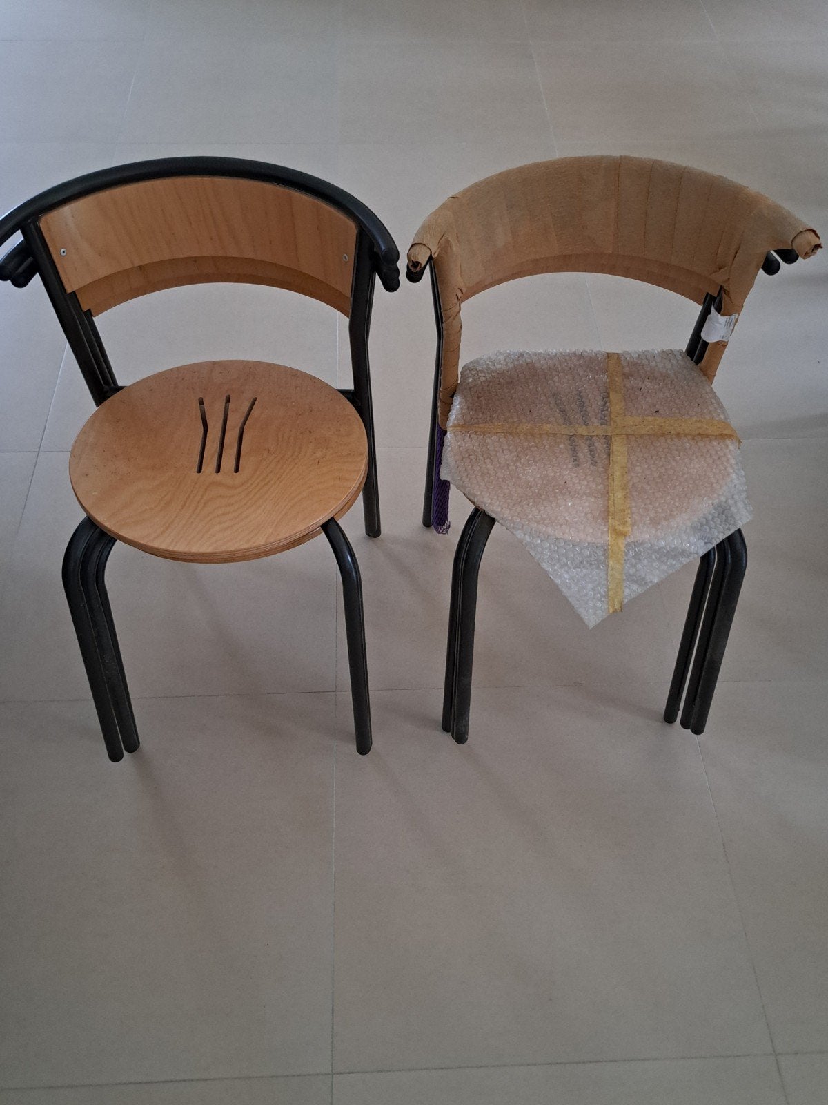 lot de 6 chaises bistrot neuf, Enlèvement