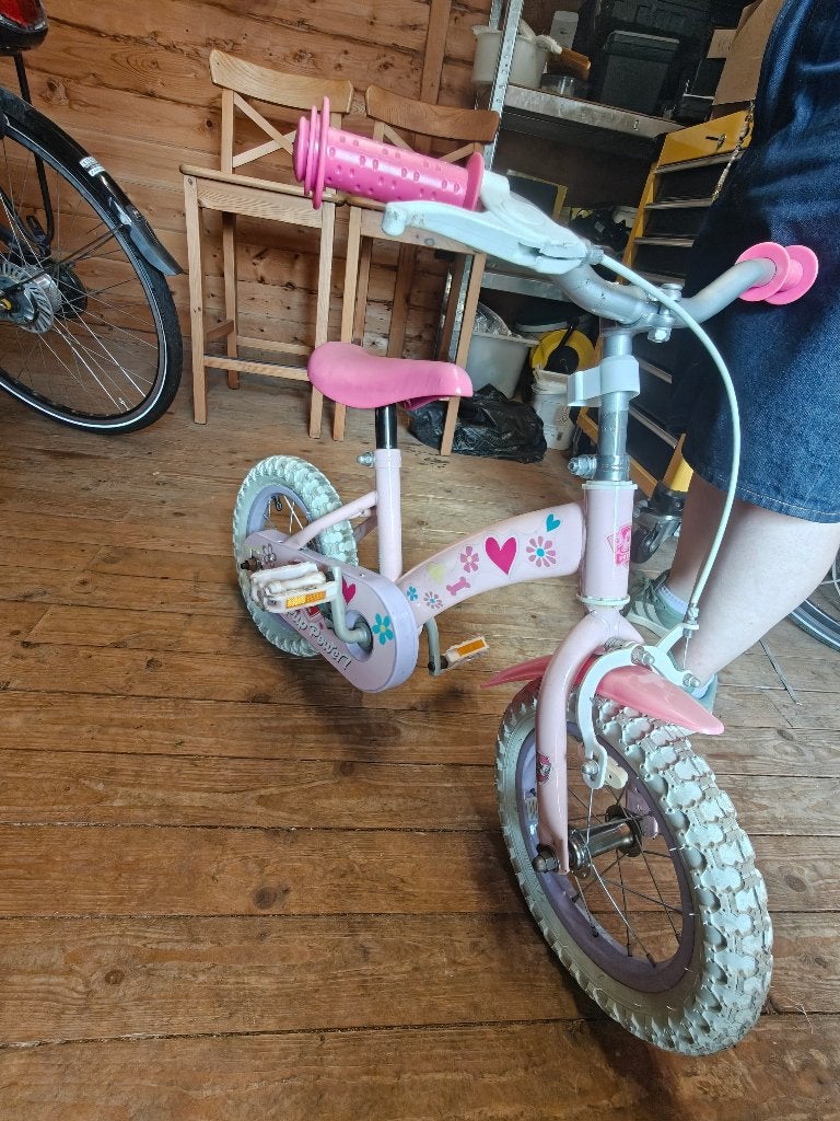Kinderfiets, Ophalen, Gebruikt, Minder dan 16 inch, Zijwieltjes