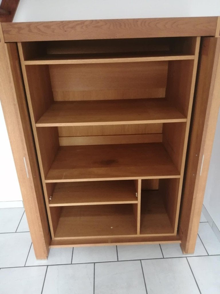 vitrine et meuble en chêne clair, Enlèvement, Utilisé, Chêne