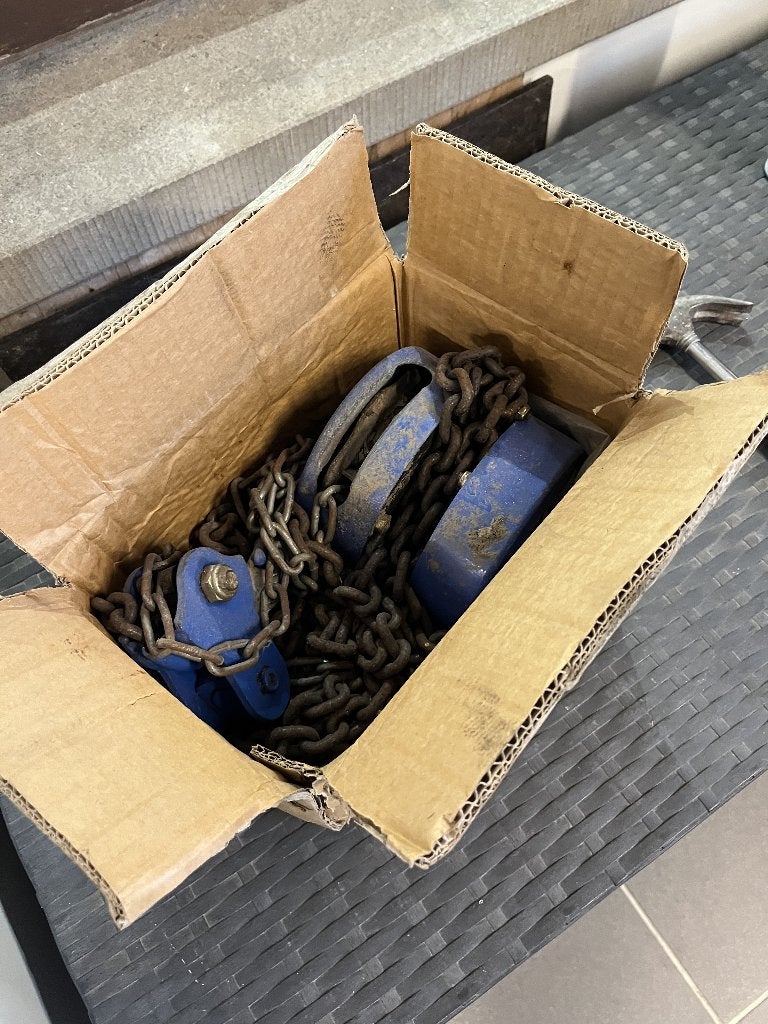 Handtakel 2Ton, Doe-het-zelf en Bouw, Ophalen, Zo goed als nieuw, Handmatig