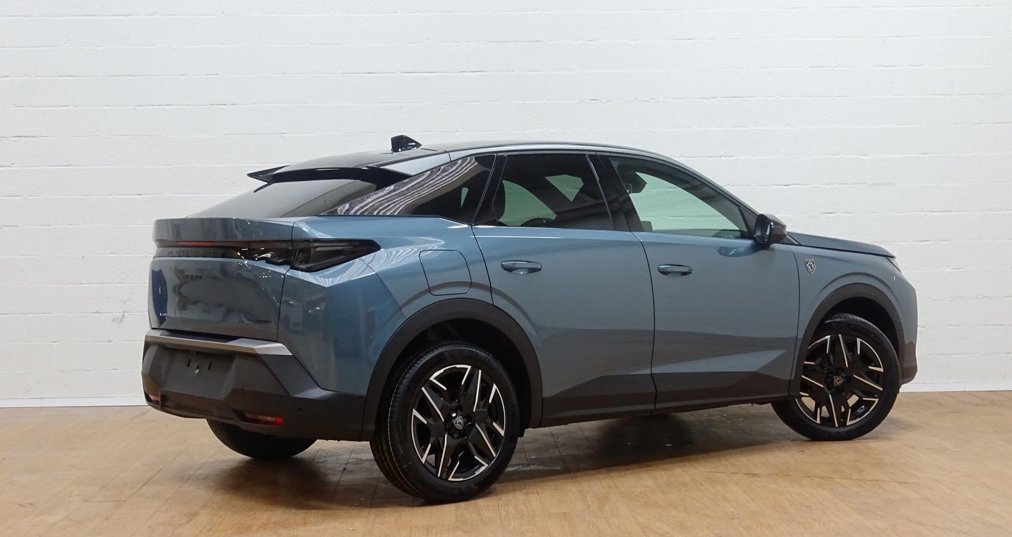 Peugeot 3008 1.2 Hybrid 145 GT+alcantara+pano dak, Auto's, Stof, Gebruikt, 1199 cc, Blauw