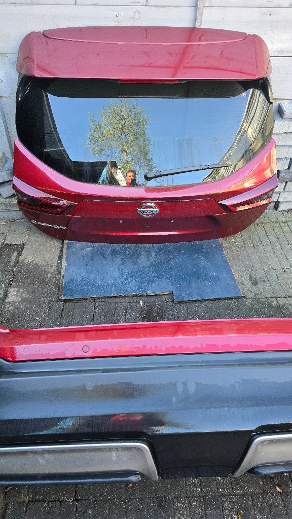 Achterklep,achterbumper,nissan gasgai, Arrière, Enlèvement ou Envoi, Haillon arrière, Utilisé