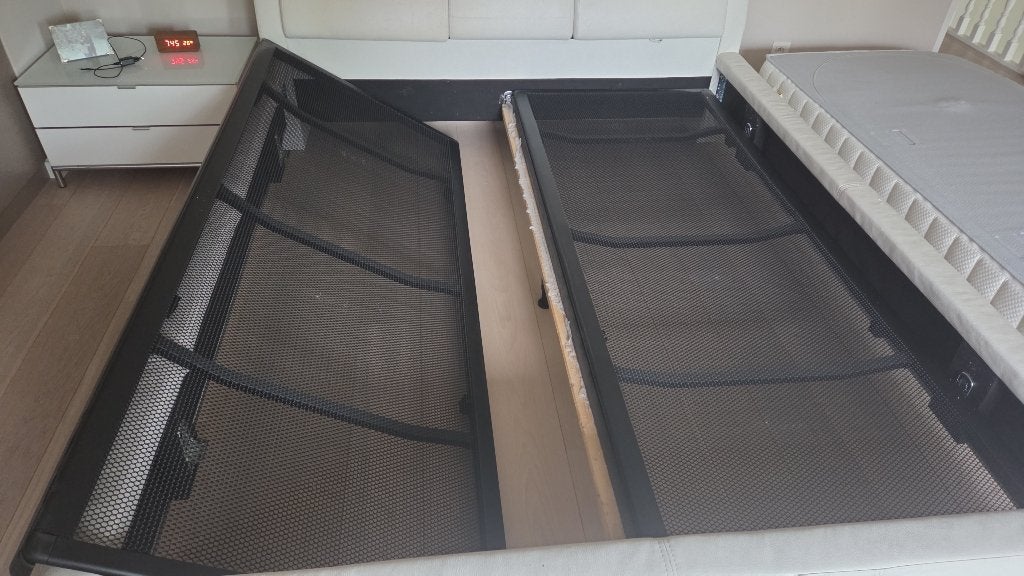 Auping Spiraalbodem vlak 90  220 (2 stuks), Ophalen, 90 cm, Zo goed als nieuw, Bedbodem