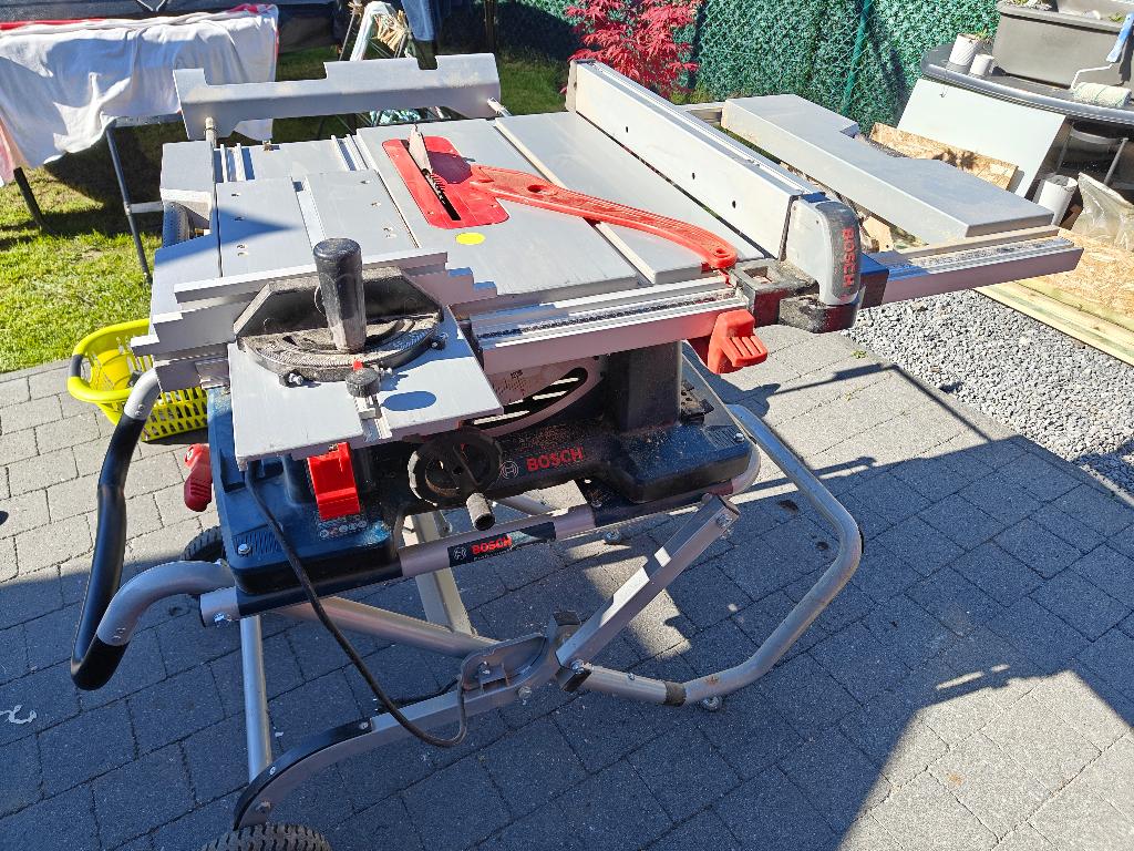 Mobiel zaagmachine Bosch Gts 10 xc + onderstel, Doe-het-zelf en Bouw, Gereedschap | Zaagmachines, Ophalen, Overige typen, Bosch Professional