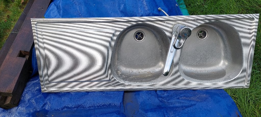 afwasbak keuken, Huis en Inrichting, Ophalen, Gebruikt, 100 tot 150 cm, Minder dan 25 cm