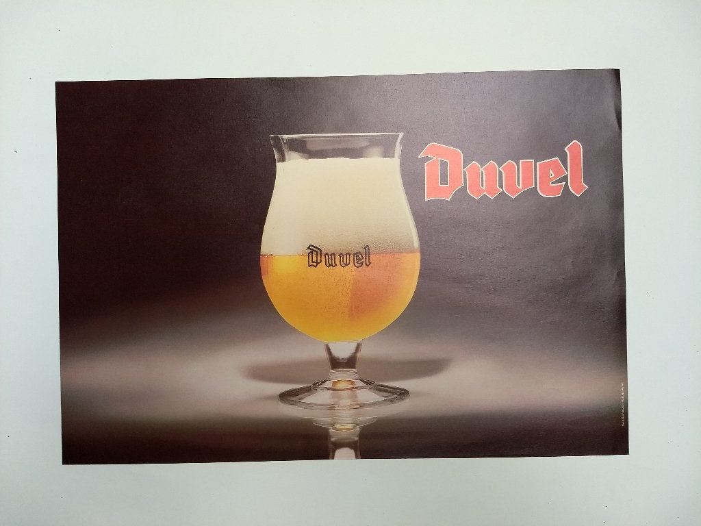 duvel affiche (2), Enlèvement ou Envoi, Neuf, Panneau, Plaque ou Plaquette publicitaire, Duvel