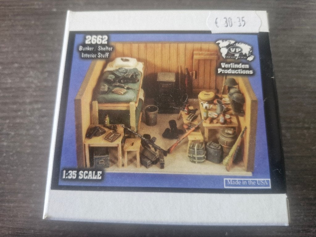 Verlinden 1/35 Bunker/Shelter Interior Stuff, Enlèvement ou Envoi, Neuf, 1:35 à 1:50, Diorama