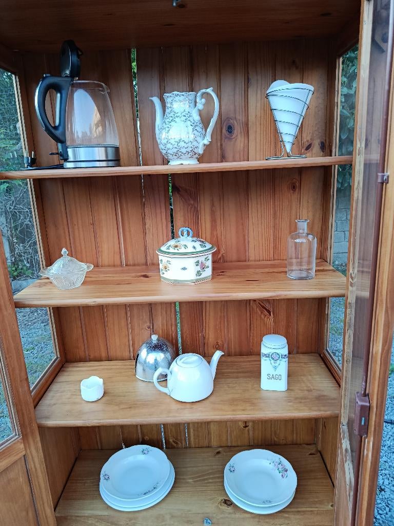 Huwelijkset, verjaardag vintage vitrine salon TOPAANBIEDING!, Huis en Inrichting, Keuken | Servies, Gebruikt, Overige typen, Blond Amsterdam