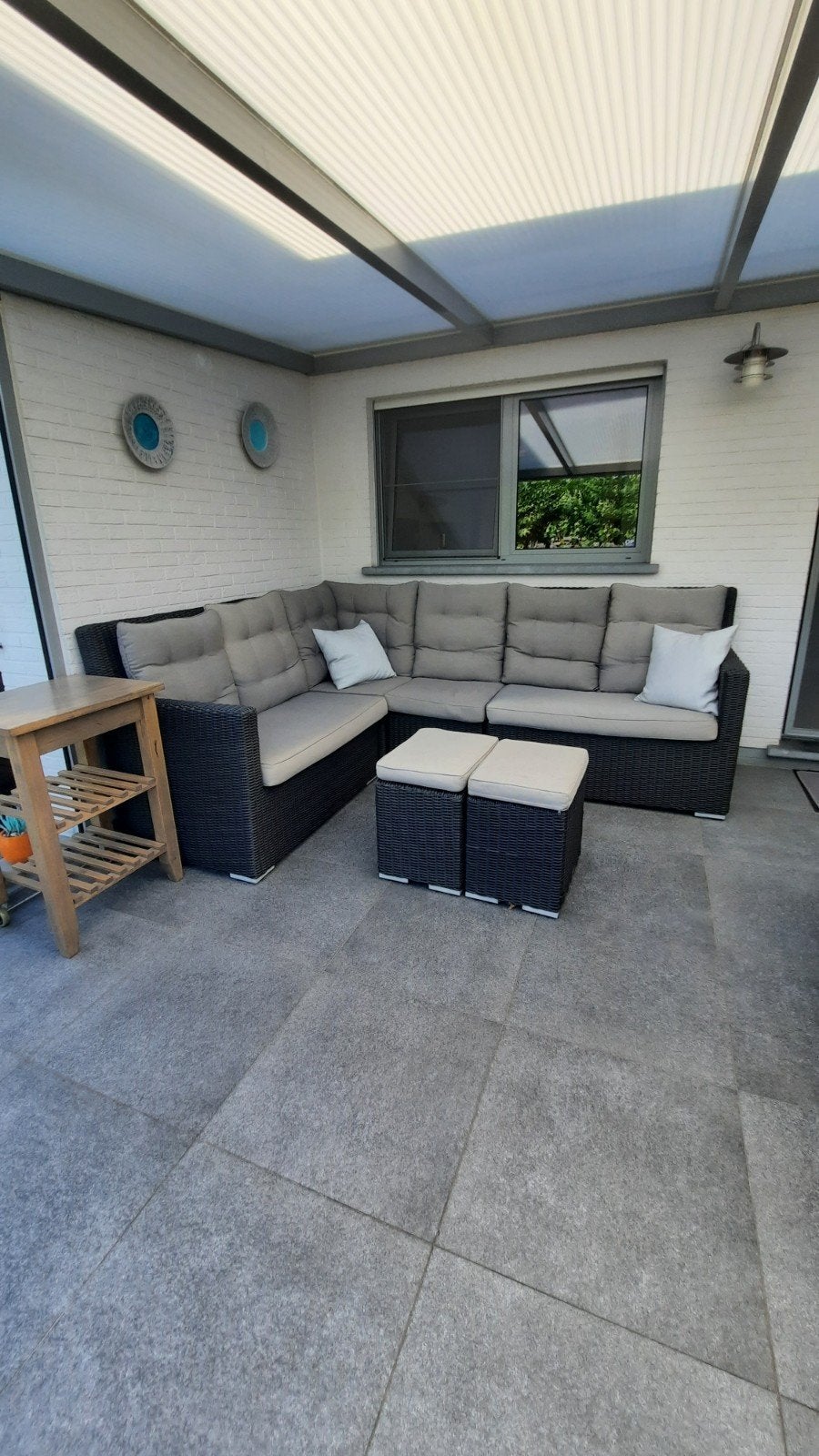 Salon voor buiten, Ophalen