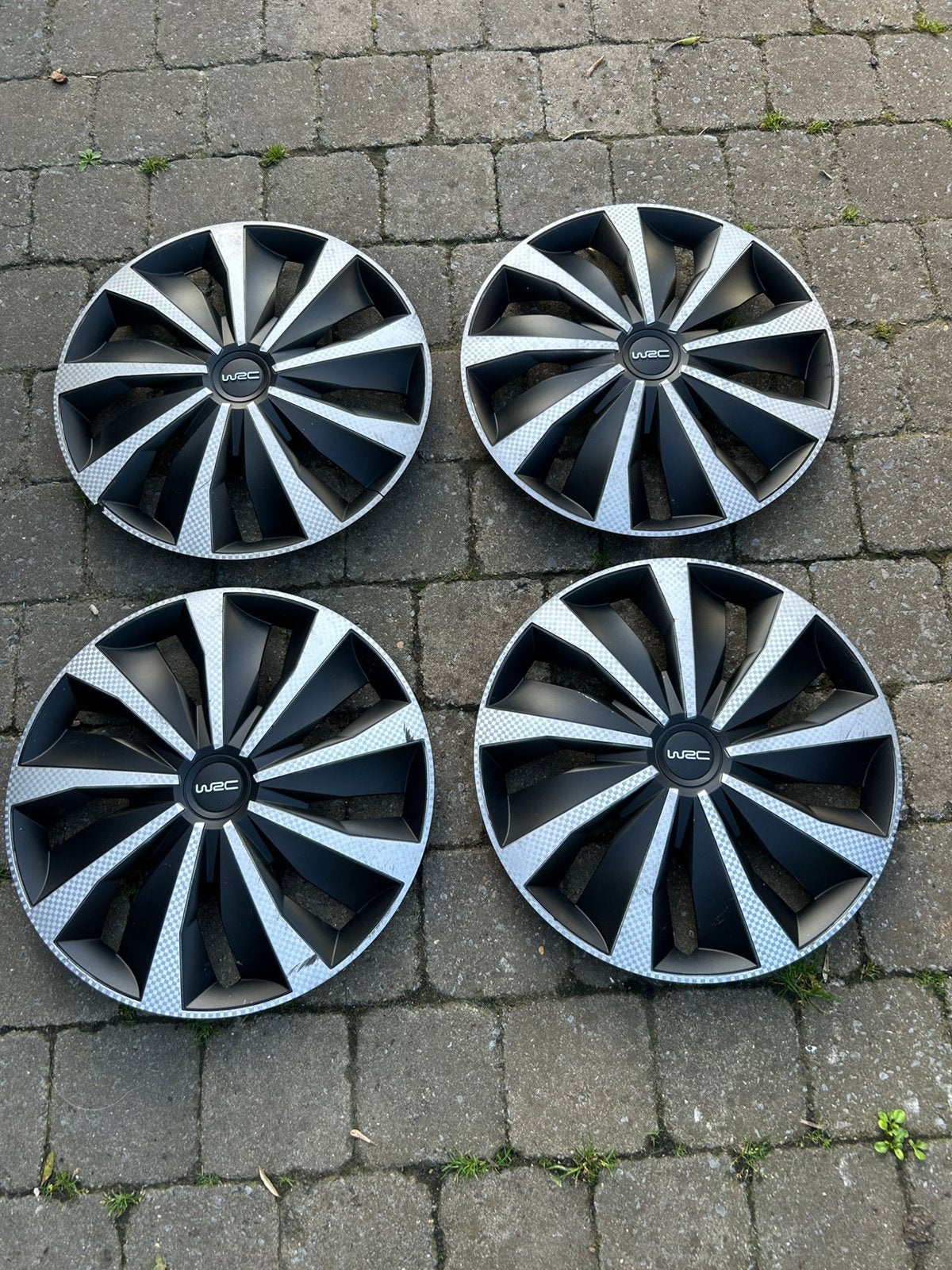 4 universele 16" WRC-wieldoppen, Ophalen of Verzenden, Gebruikt