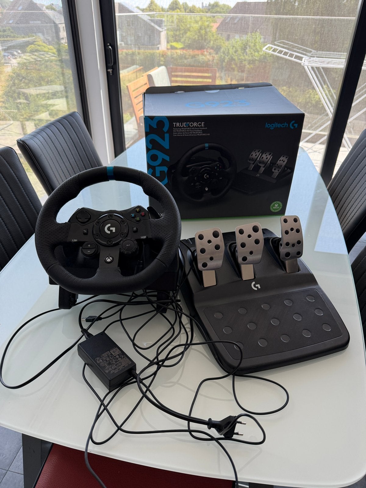 Logitech G923 TRUEFORCE – Xbox / PC, Games en Spelcomputers, Spelcomputers | Xbox | Accessoires, Ophalen of Verzenden, Zo goed als nieuw
