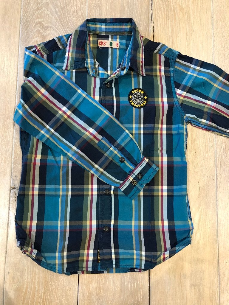 hemd cks maat 116, Kinderen en Baby's, Kinderkleding | Maat 116, Ophalen of Verzenden, Zo goed als nieuw, Jongen