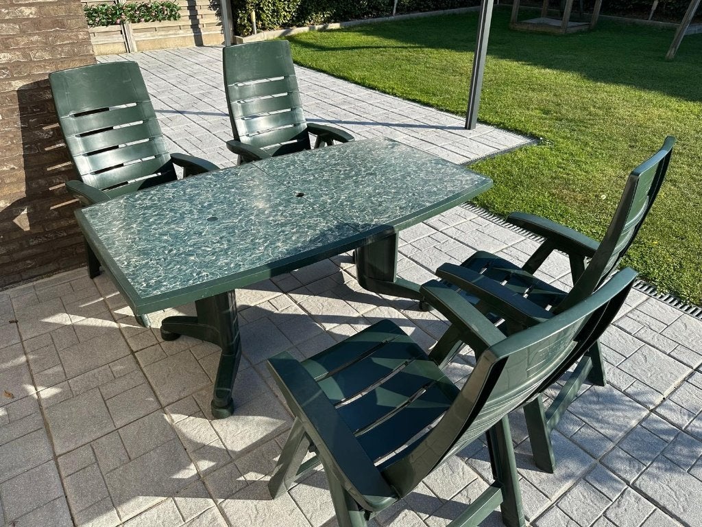 Tuintafelset Hartman, Tuin en Terras, Ophalen, Kunststof, Gebruikt, Tuinset