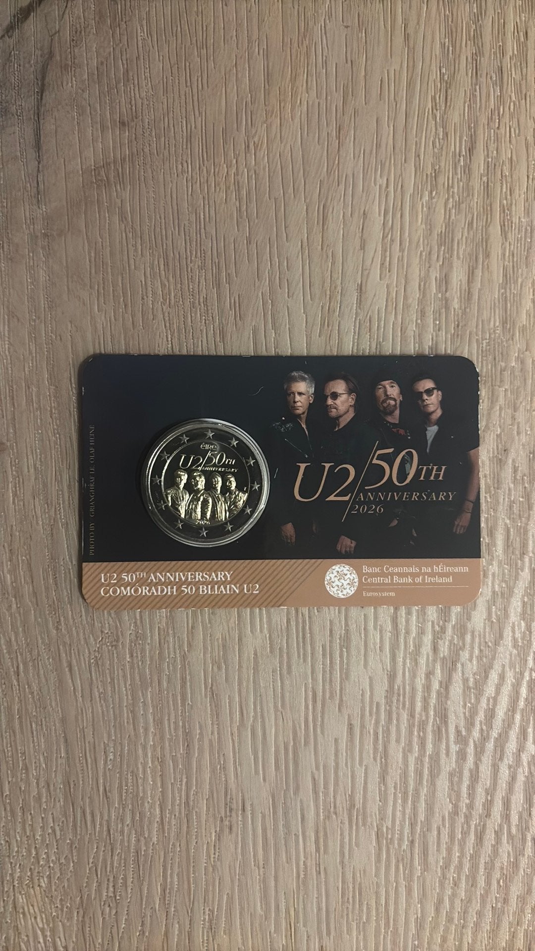 Coincard 2€ 2026 U2 Irlande, Timbres & Monnaies, Enlèvement ou Envoi, Irlande
