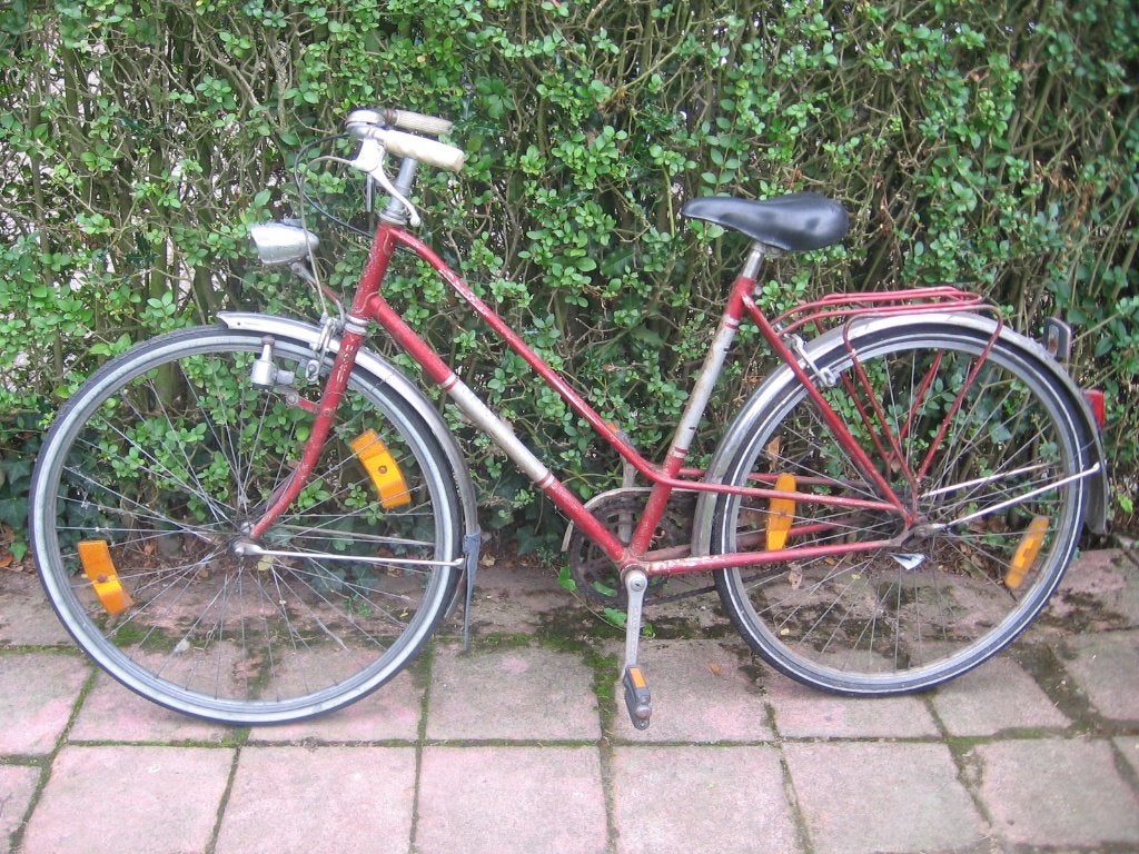 28 inch Plum oldtimer damesfiets zonder versnellingen, Ophalen, Velgrem, 51 tot 55 cm, Plum