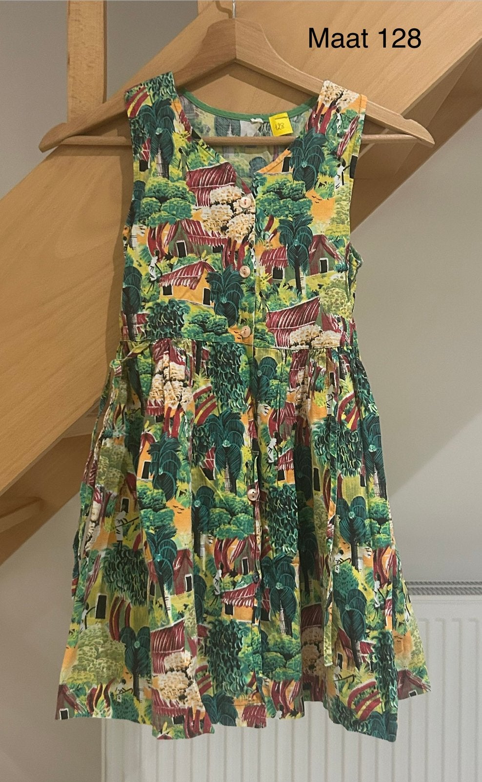 Kleurrijk kleedje (maat 128), Kinderen en Baby's, Kinderkleding | Maat 128, Ophalen of Verzenden, Zo goed als nieuw, Jurk of Rok
