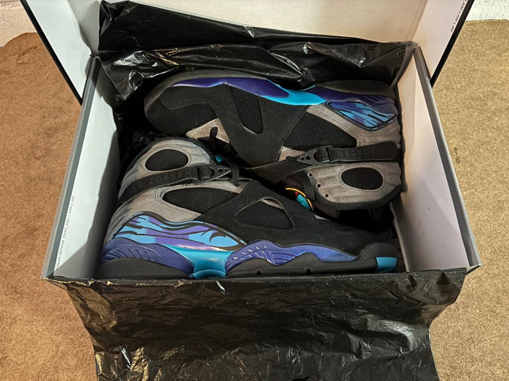 Nike Air Jordan 8 “Aqua” retro size 42, Kleding | Heren, Schoenen, Nieuw, Sneakers, Zwart, Ophalen