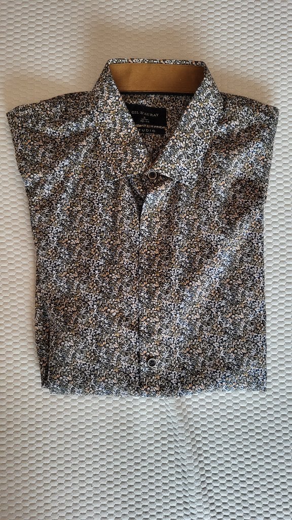 Bruin herenhemd, Kleding | Heren, Overhemden, Ophalen, Zo goed als nieuw, Bruin