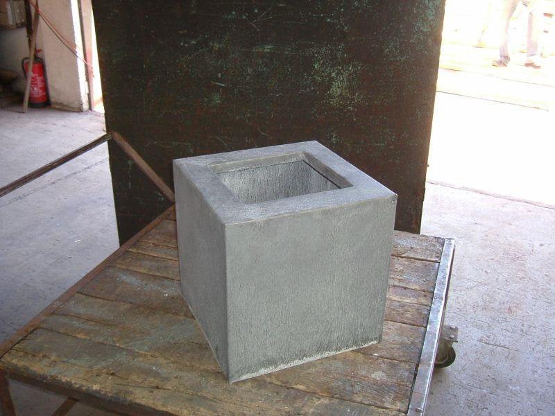Jardinière en zinc, Jardin & Terrasse, Enlèvement ou Envoi, Utilisé, Carré, Autres matériaux