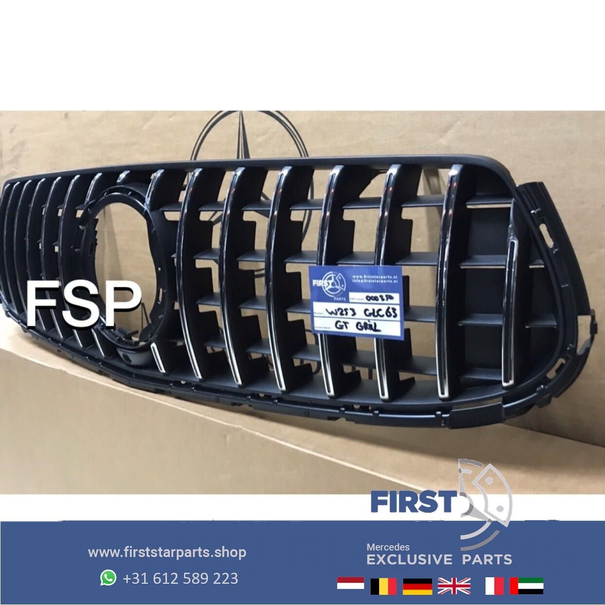 W253 X253 C253 FACELIFT GLC63 AMG GT GRIL origineel Mercedes, Utilisé, -, -, Enlèvement ou Envoi