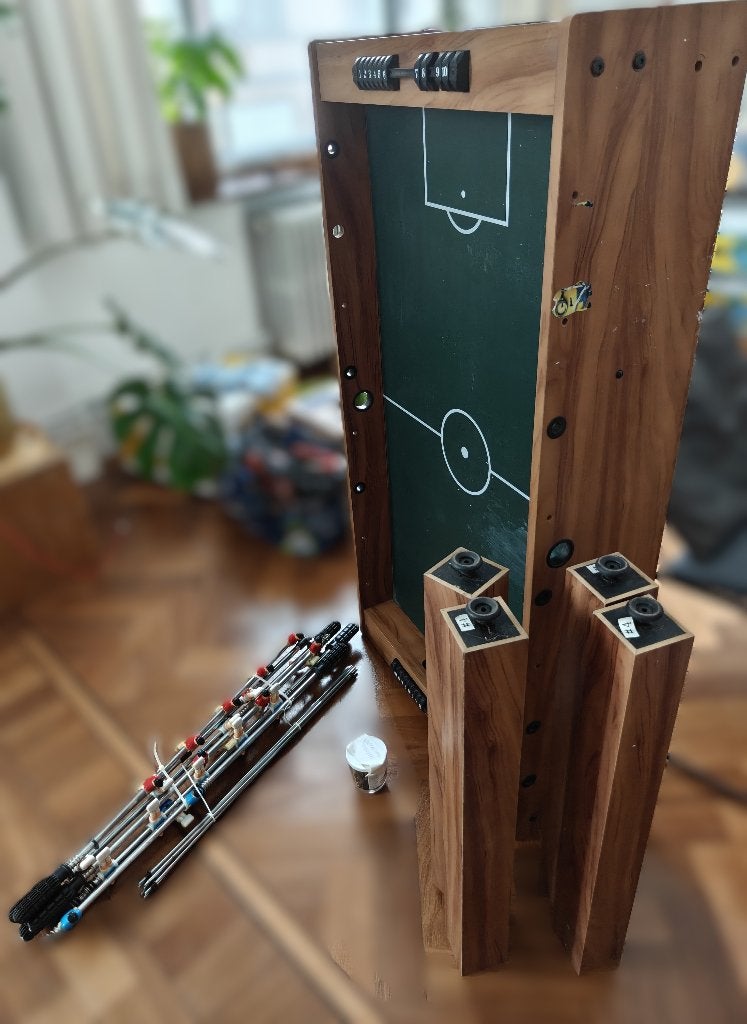 Houten voetbaltafel Buffalo te koop, Ophalen, Gebruikt, Overige typen