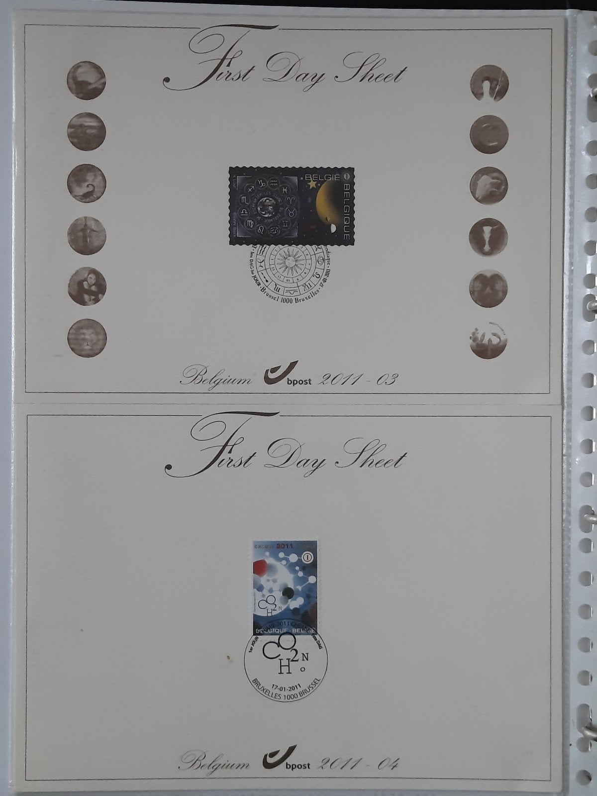 België: OBP 4089/4462 First Day Sheets 2014., Ophalen of Verzenden
