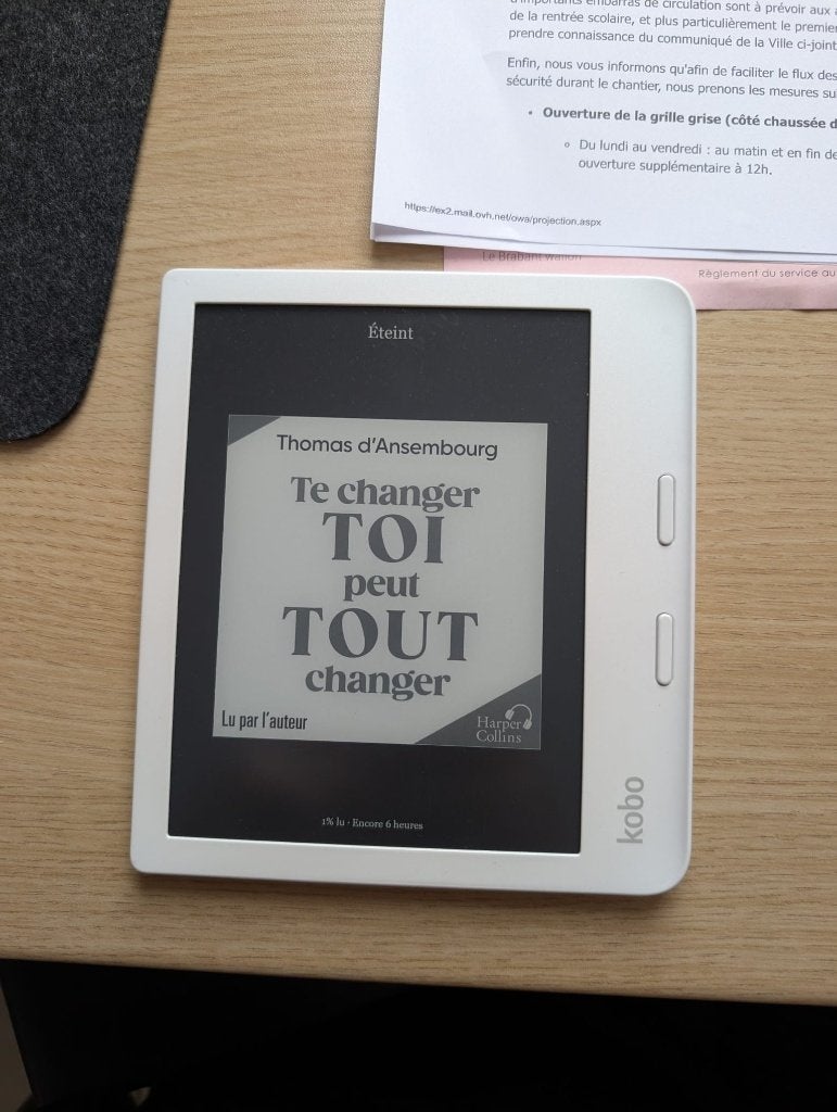 Liseuse Kobo Libra 2 Parfait état - très peu servi !, Informatique & Logiciels, E-readers, Enlèvement ou Envoi, 7 pouces, Kobo
