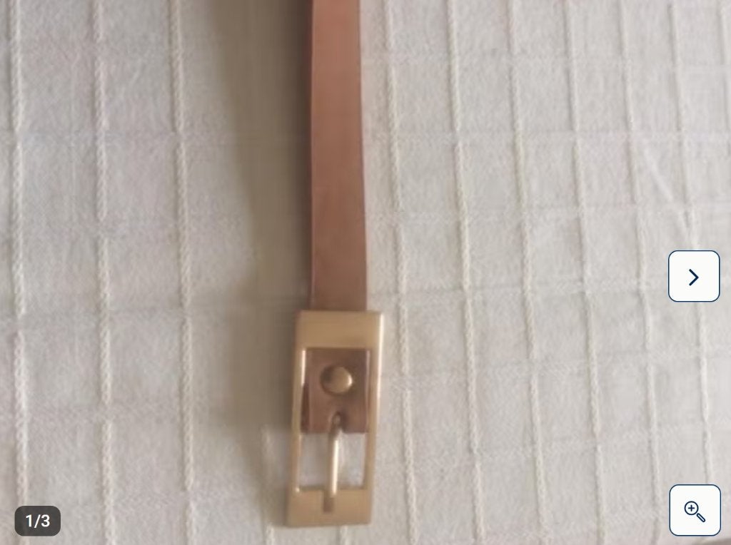 riem vintage, Kleding | Dames, Riemen en Ceinturen, Minder dan 3 cm, Bruin, 90 tot 100 cm, Ophalen of Verzenden
