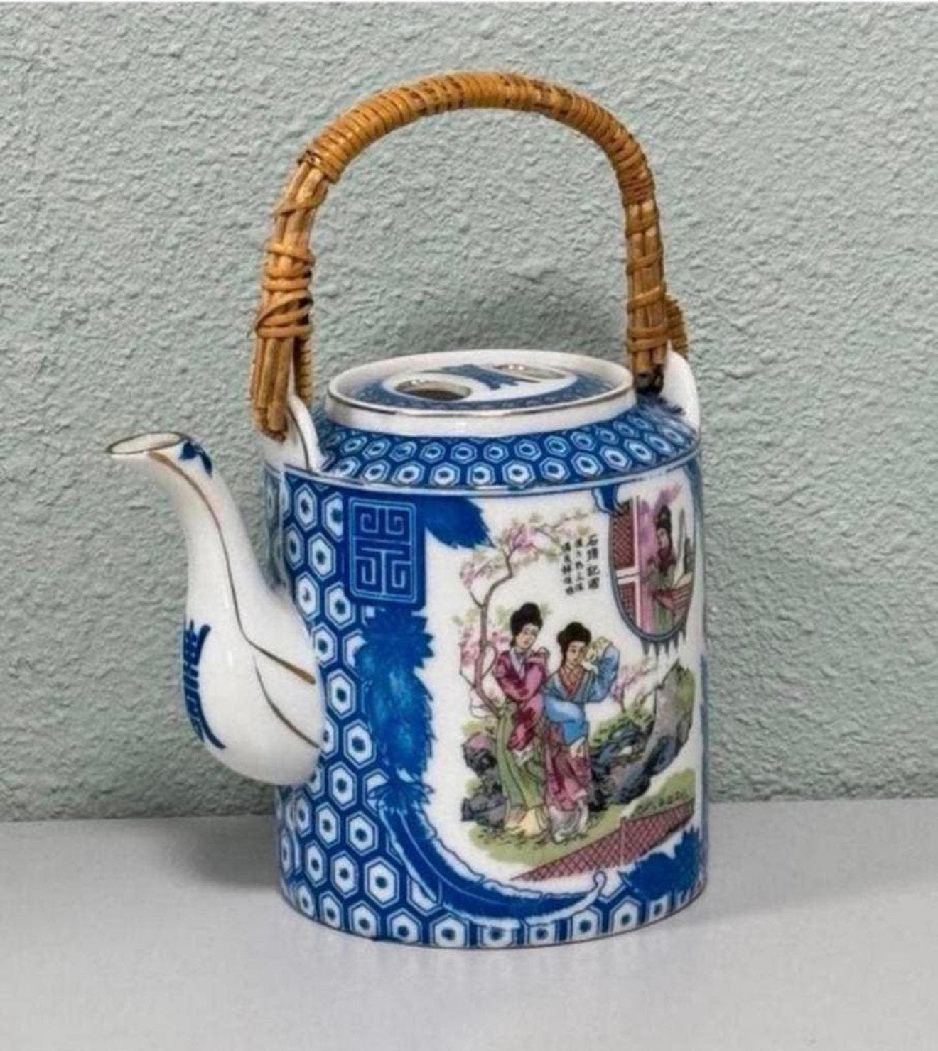 Chinese vintage Famille rose porseleinen theepot porselein, Ophalen of Verzenden