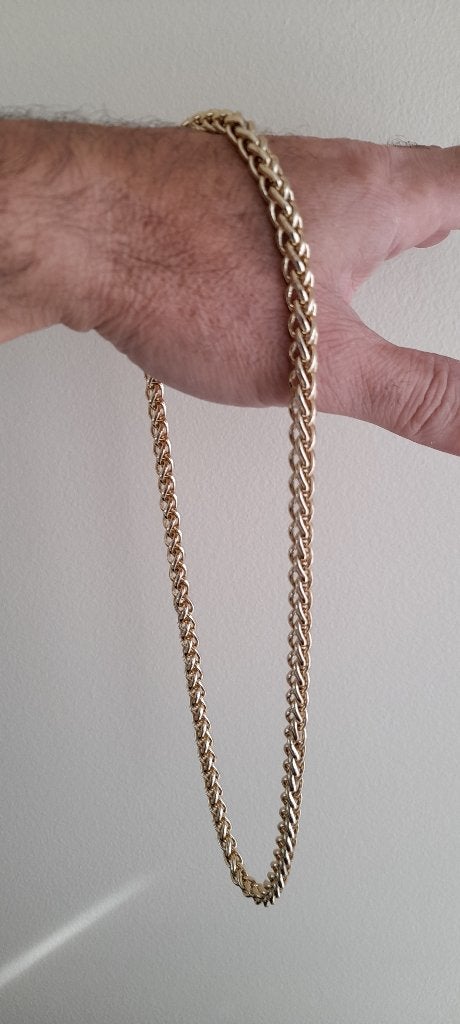 👍 Mooi ketting goud >> kleur- met prachtig vlechtwerk =>, Handtassen en Accessoires, Ophalen, Nieuw, Goud, Overige materialen