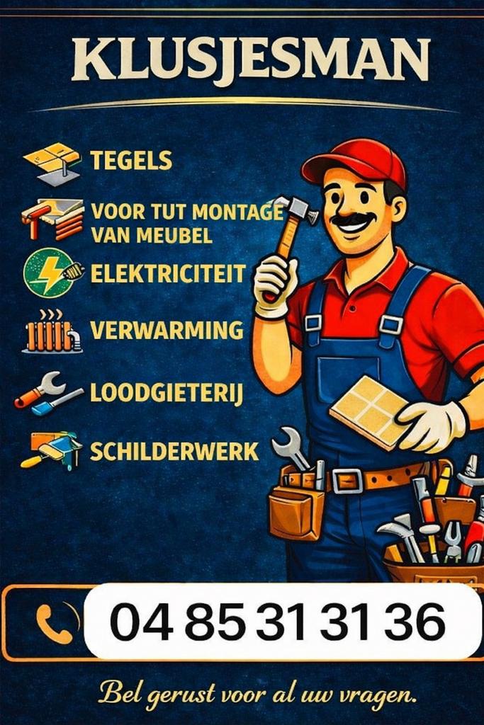 Klusjesman, Vacatures, Vacatures | Elektriciens