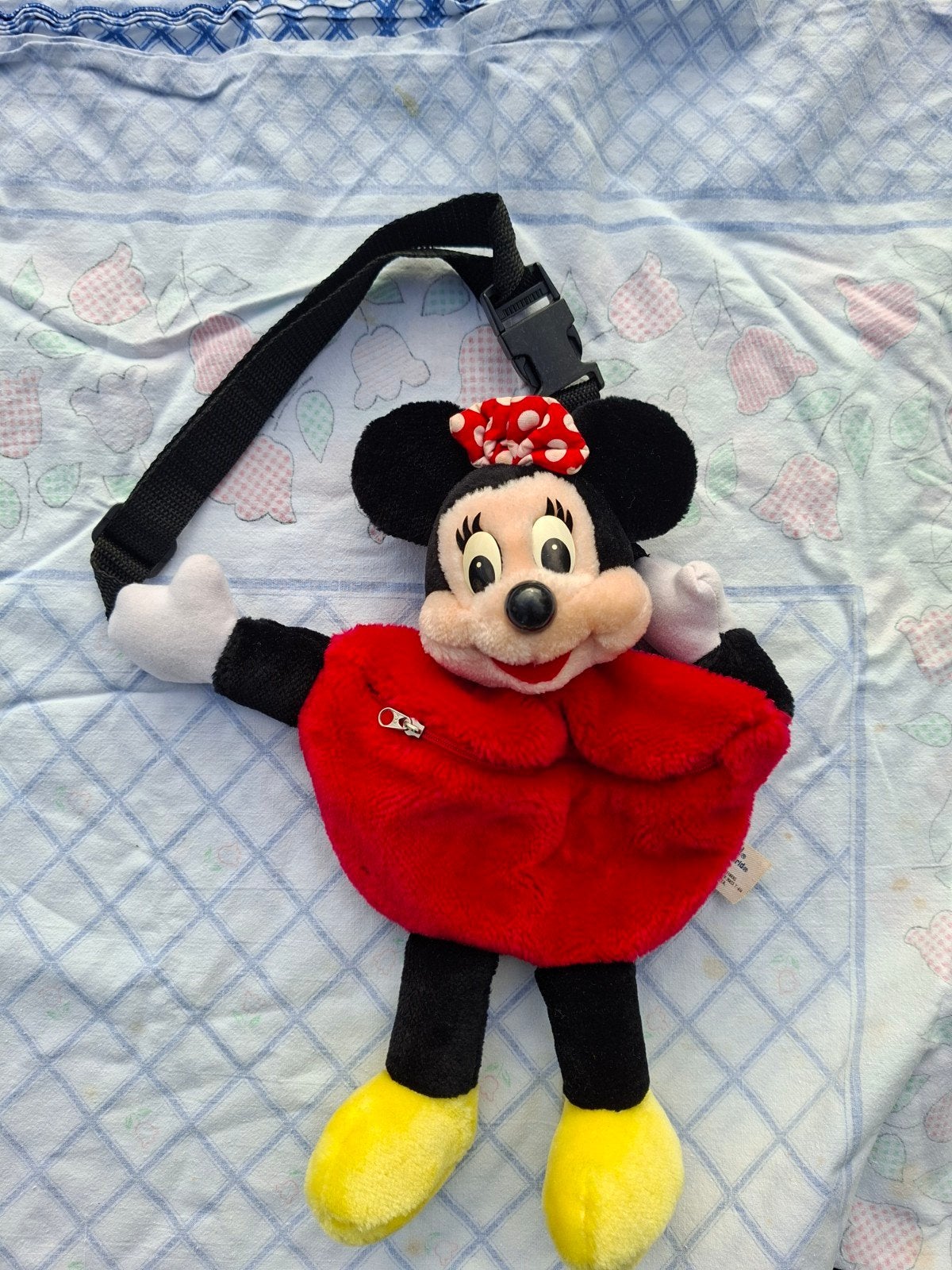 banane / sac ceinture vintage en peluche Minnie Mouse offici, Enlèvement ou Envoi, Ceinture