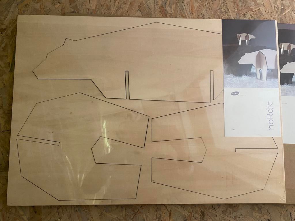 Decoratie beer hout 30cm, Ophalen of Verzenden, Nieuw