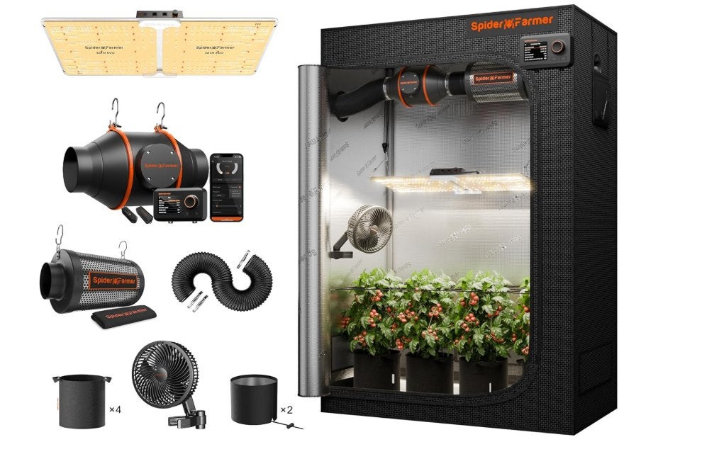 Spider Farmer SF2000 Kit complet de culture, Jardin & Terrasse, Produits de culture, Comme neuf, Boîte de culture, Enlèvement